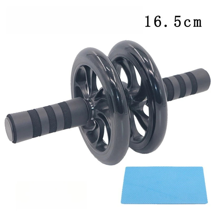Ab Rollers Single Double Wheel Abdominal Muscle Silent Non-Slip Texture Roller Fitness Equipment for Gym Strength Workouts