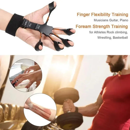 Resistance Band Hand Trainer Rehabilitation Training Equipment Fitness Grip Ring Grip Strength Counter Grip Strength Set