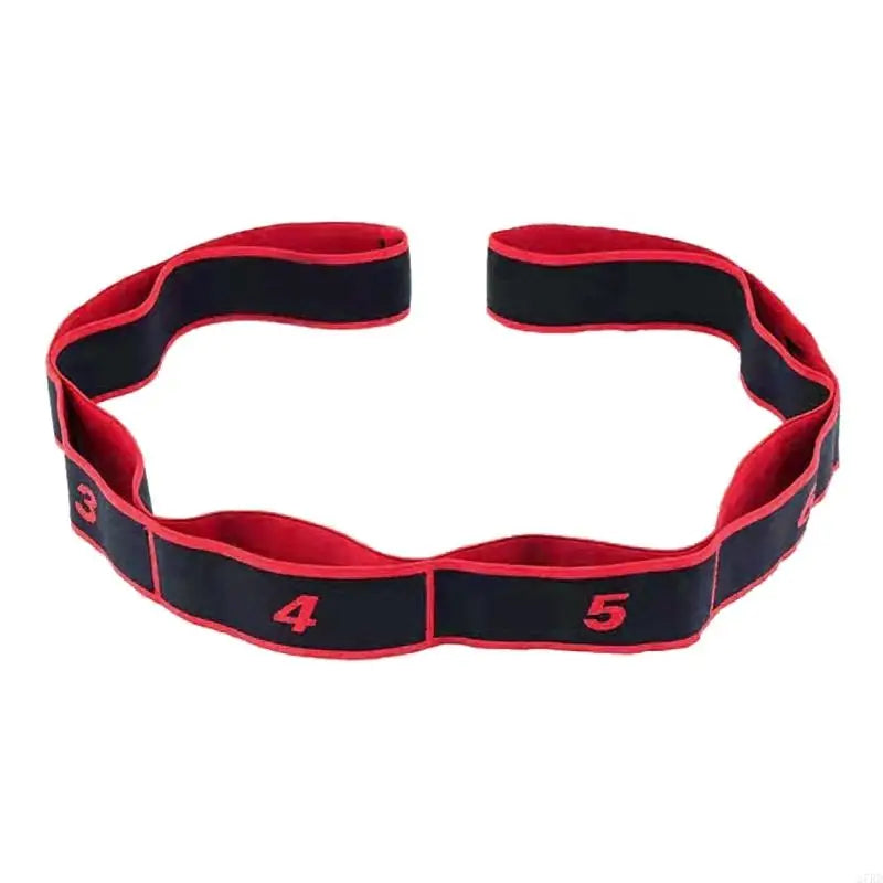 27RD Yoga Stretch Strap Resistance Band with 8 Looped Highly Elastic Fitness Band Resistance Band for Stretching Training
