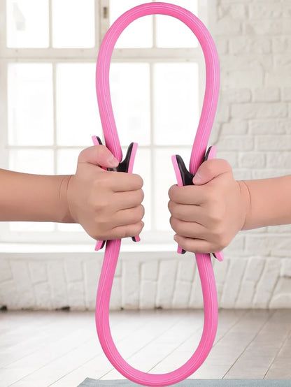Pilates Ring Yoga Rings with Non Slip Handles Fitness Circle Portable Flexible Resistance Exercise Equipment for Women