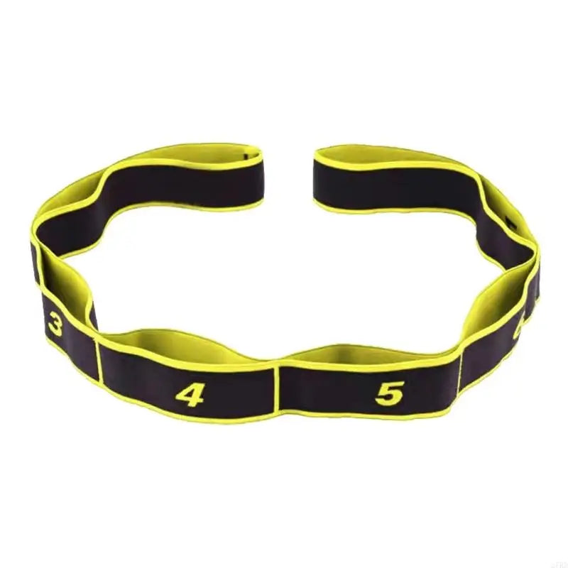27RD Yoga Stretch Strap Resistance Band with 8 Looped Highly Elastic Fitness Band Resistance Band for Stretching Training