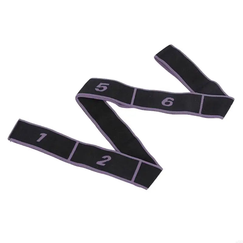 27RD Yoga Stretch Strap Resistance Band with 8 Looped Highly Elastic Fitness Band Resistance Band for Stretching Training