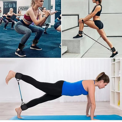 TPE Resistance Bands Ankle Straps Fitness Booty Band Squat Glute Workout Essential for Leg Beauty Yoga Gym Equipment