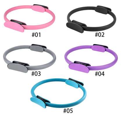 Pilates Ring Yoga Rings with Non Slip Handles Fitness Circle Portable Flexible Resistance Exercise Equipment for Women