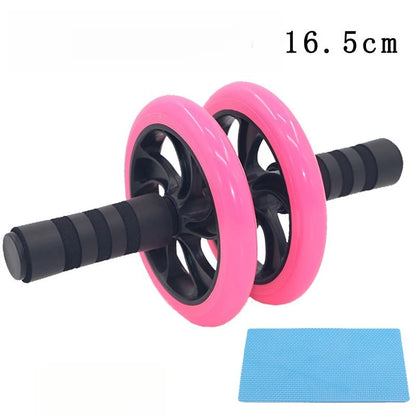 Ab Rollers Single Double Wheel Abdominal Muscle Silent Non-Slip Texture Roller Fitness Equipment for Gym Strength Workouts