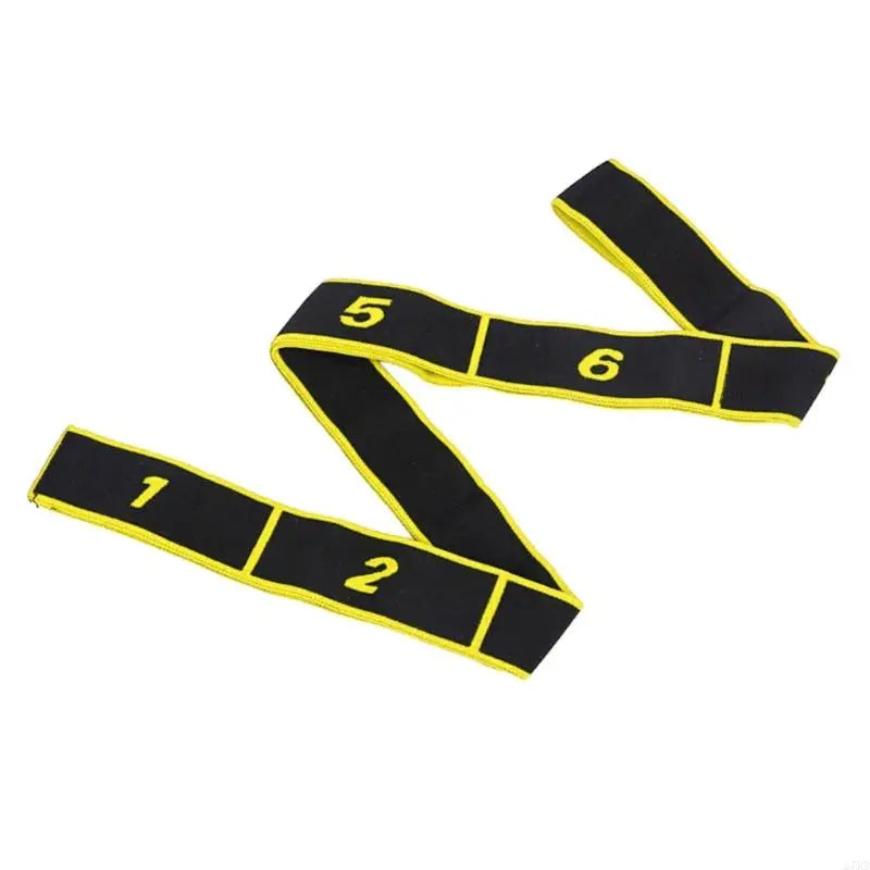 27RD Yoga Stretch Strap Resistance Band with 8 Looped Highly Elastic Fitness Band Resistance Band for Stretching Training