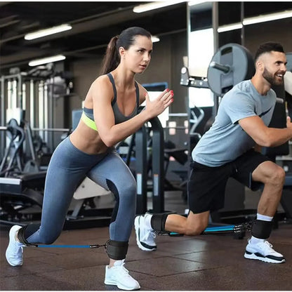 TPE Resistance Bands Ankle Straps Fitness Booty Band Squat Glute Workout Essential for Leg Beauty Yoga Gym Equipment