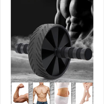 Ab Rollers Single Double Wheel Abdominal Muscle Silent Non-Slip Texture Roller Fitness Equipment for Gym Strength Workouts