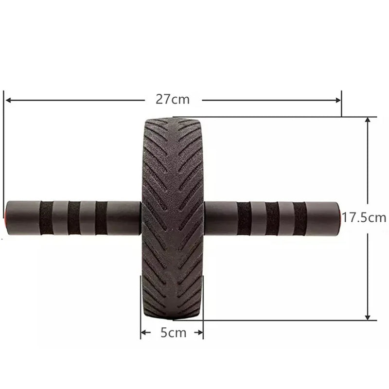 Ab Rollers Single Double Wheel Abdominal Muscle Silent Non-Slip Texture Roller Fitness Equipment for Gym Strength Workouts