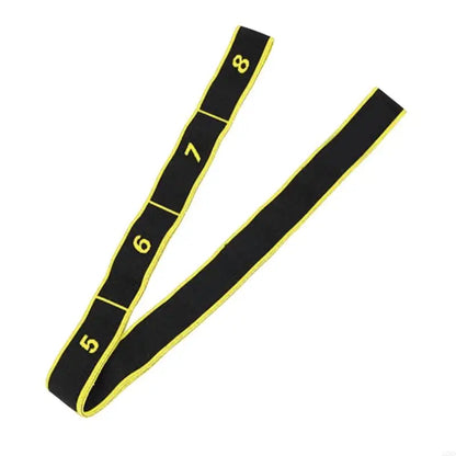 27RD Yoga Stretch Strap Resistance Band with 8 Looped Highly Elastic Fitness Band Resistance Band for Stretching Training